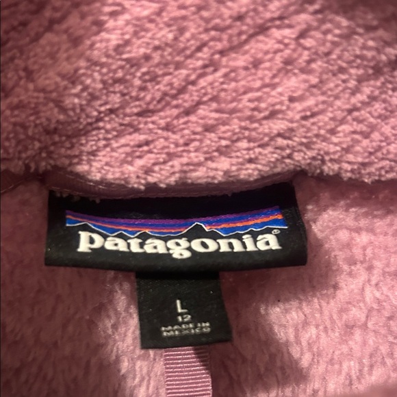 Patagonia Kids' Mauve Fleece Hoodie - Picture 2 of 8